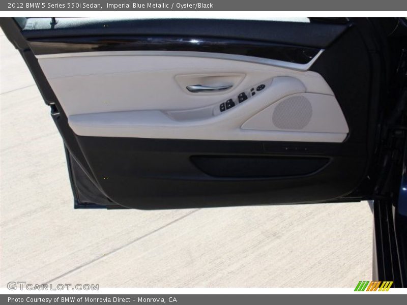 Imperial Blue Metallic / Oyster/Black 2012 BMW 5 Series 550i Sedan