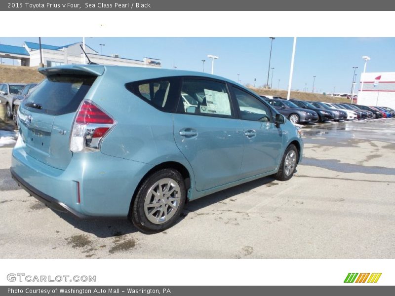 Sea Glass Pearl / Black 2015 Toyota Prius v Four