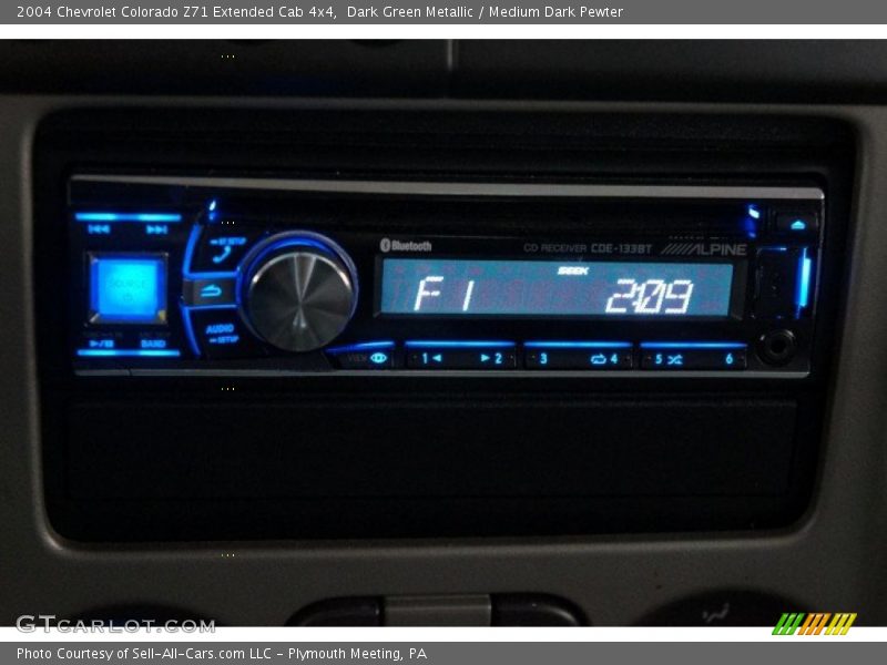 Dark Green Metallic / Medium Dark Pewter 2004 Chevrolet Colorado Z71 Extended Cab 4x4
