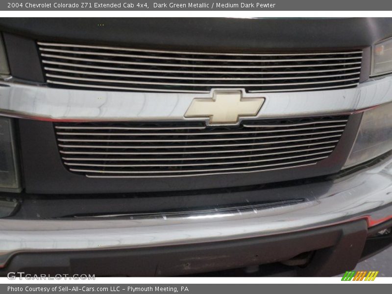 Dark Green Metallic / Medium Dark Pewter 2004 Chevrolet Colorado Z71 Extended Cab 4x4