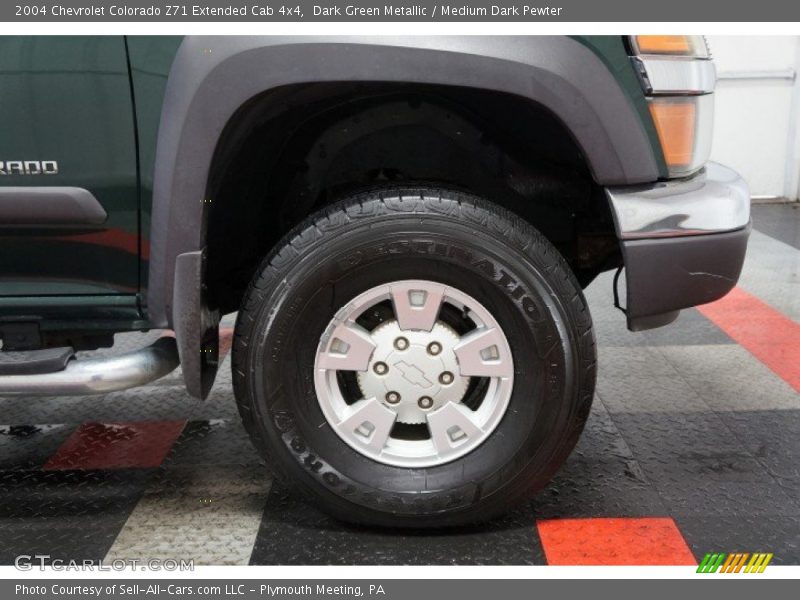 Dark Green Metallic / Medium Dark Pewter 2004 Chevrolet Colorado Z71 Extended Cab 4x4