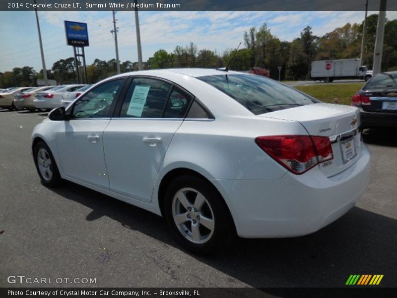 Summit White / Medium Titanium 2014 Chevrolet Cruze LT