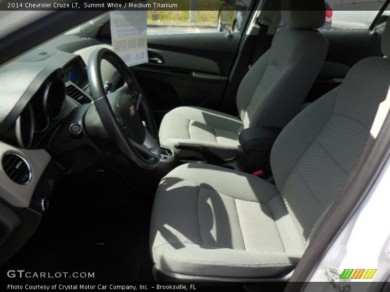 Summit White / Medium Titanium 2014 Chevrolet Cruze LT
