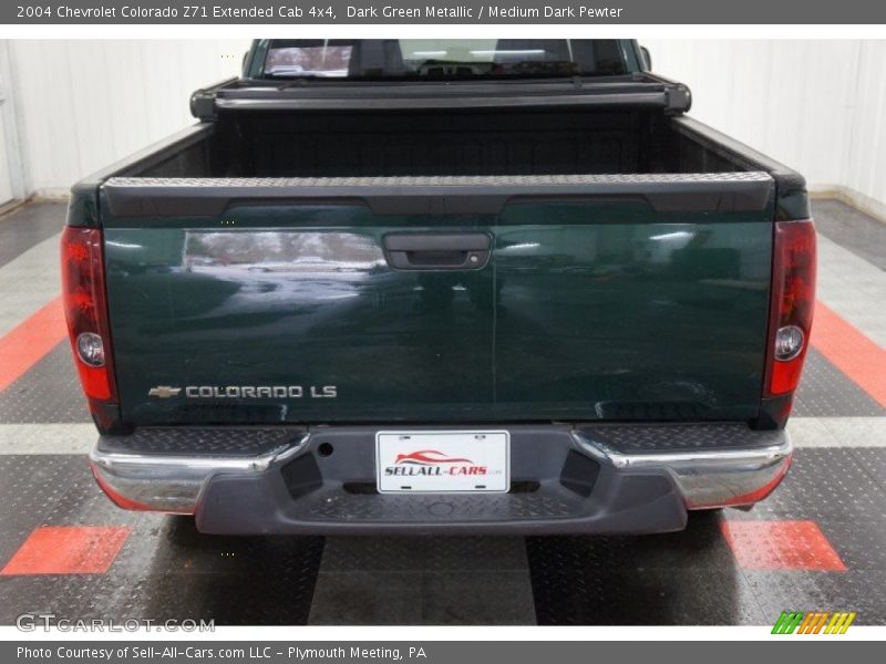 Dark Green Metallic / Medium Dark Pewter 2004 Chevrolet Colorado Z71 Extended Cab 4x4