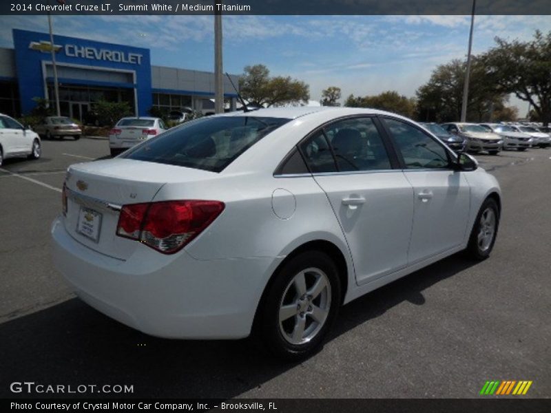 Summit White / Medium Titanium 2014 Chevrolet Cruze LT