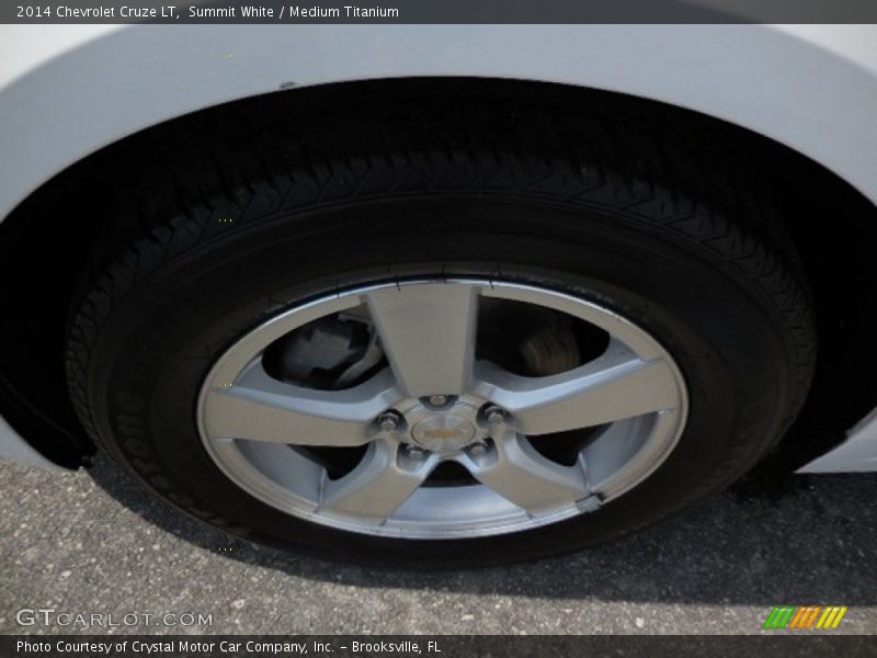 Summit White / Medium Titanium 2014 Chevrolet Cruze LT
