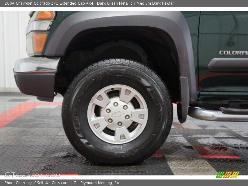 Dark Green Metallic / Medium Dark Pewter 2004 Chevrolet Colorado Z71 Extended Cab 4x4
