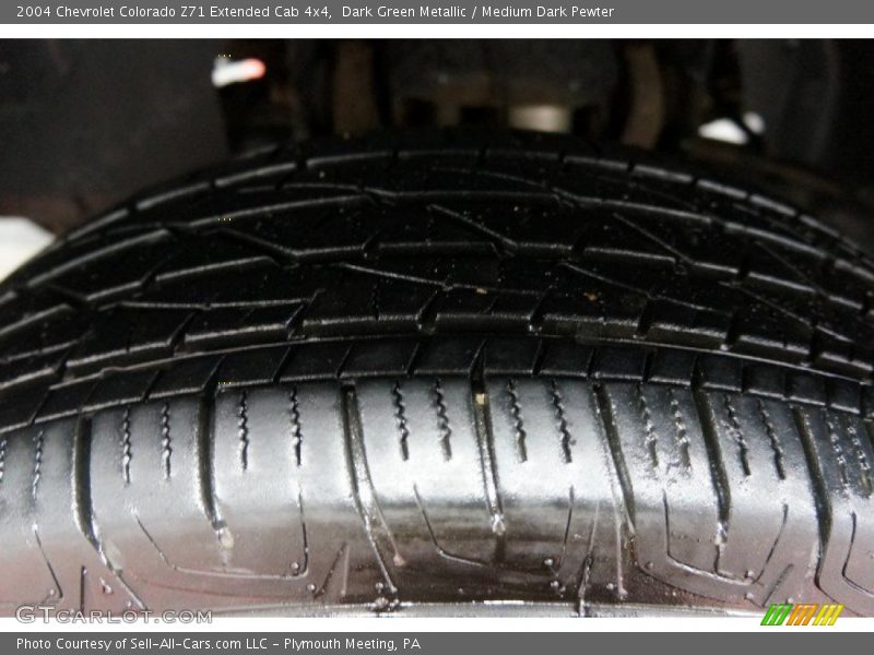 Dark Green Metallic / Medium Dark Pewter 2004 Chevrolet Colorado Z71 Extended Cab 4x4
