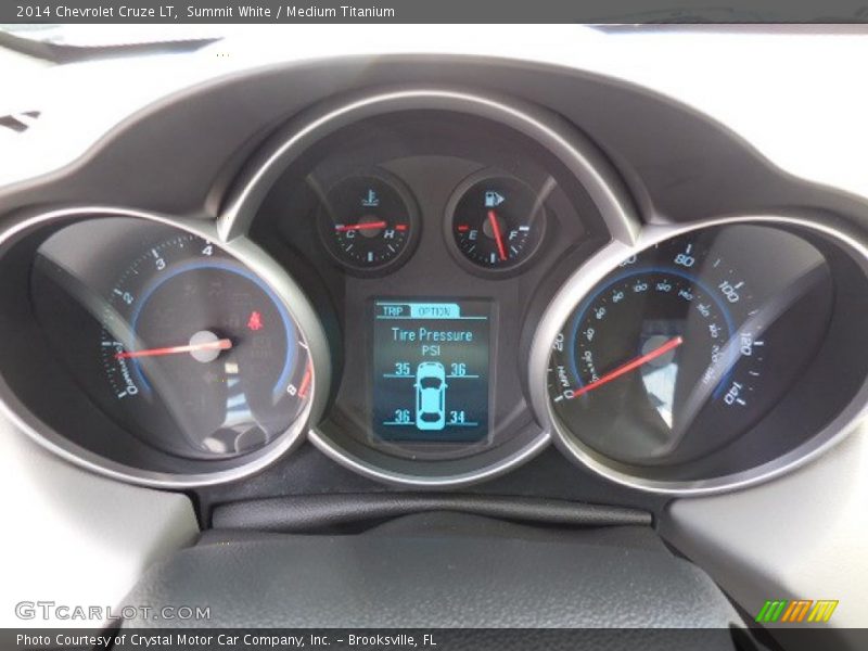 Summit White / Medium Titanium 2014 Chevrolet Cruze LT