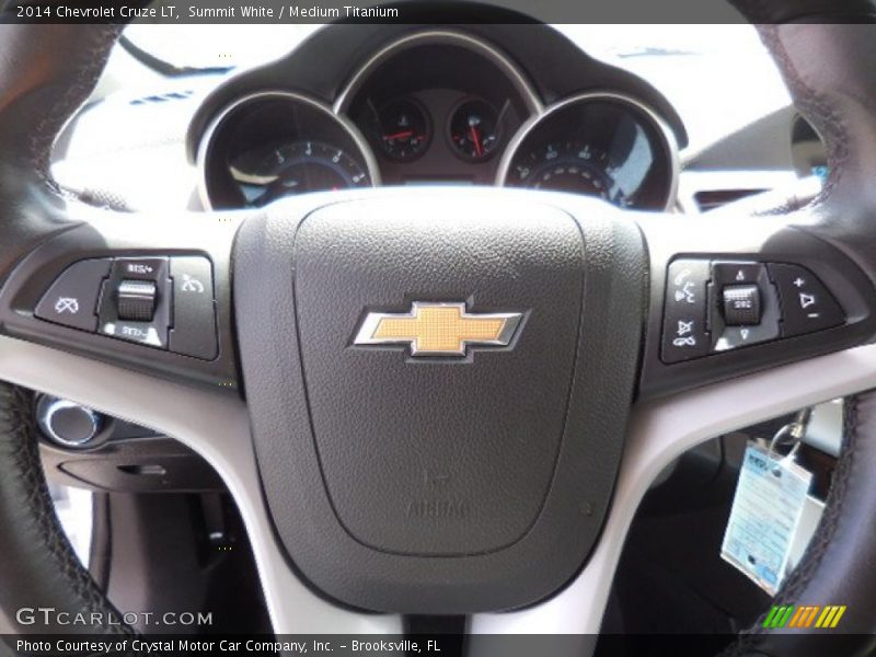 Summit White / Medium Titanium 2014 Chevrolet Cruze LT