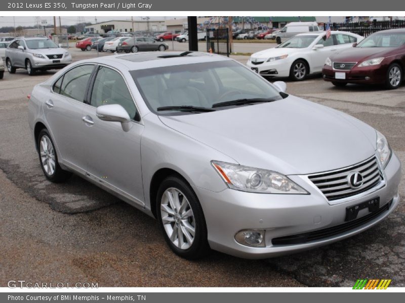 Tungsten Pearl / Light Gray 2012 Lexus ES 350