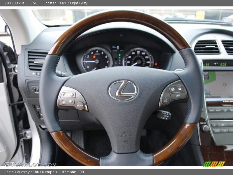 Tungsten Pearl / Light Gray 2012 Lexus ES 350