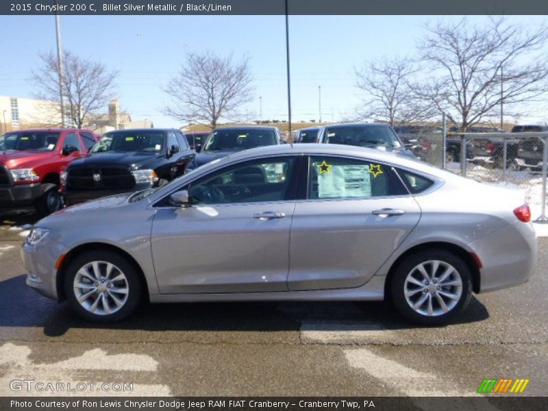 Billet Silver Metallic / Black/Linen 2015 Chrysler 200 C