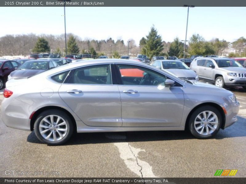 Billet Silver Metallic / Black/Linen 2015 Chrysler 200 C