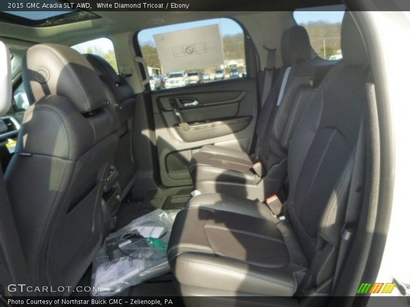 White Diamond Tricoat / Ebony 2015 GMC Acadia SLT AWD