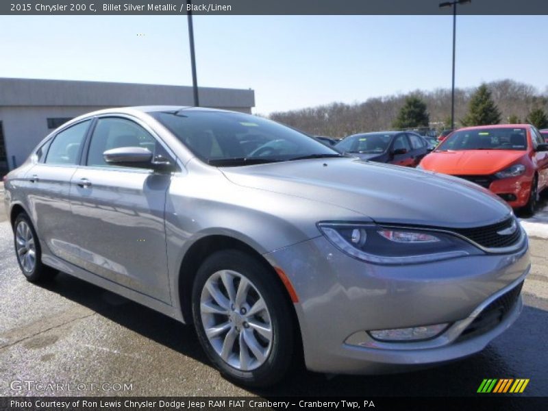 Billet Silver Metallic / Black/Linen 2015 Chrysler 200 C