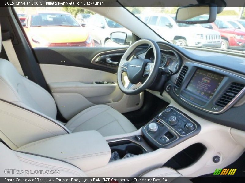 Billet Silver Metallic / Black/Linen 2015 Chrysler 200 C