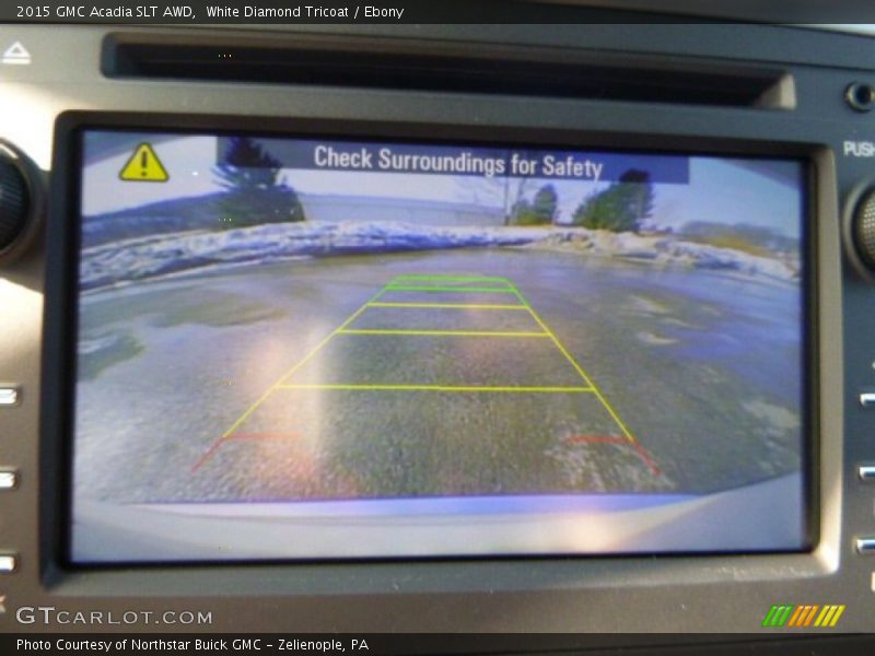 White Diamond Tricoat / Ebony 2015 GMC Acadia SLT AWD