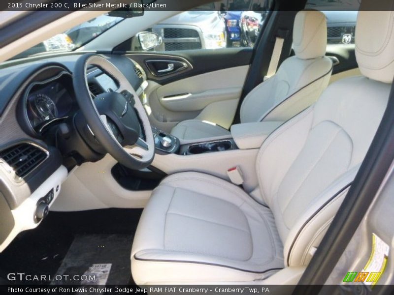Billet Silver Metallic / Black/Linen 2015 Chrysler 200 C