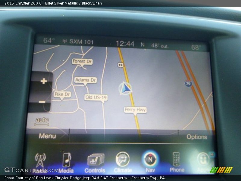 Billet Silver Metallic / Black/Linen 2015 Chrysler 200 C