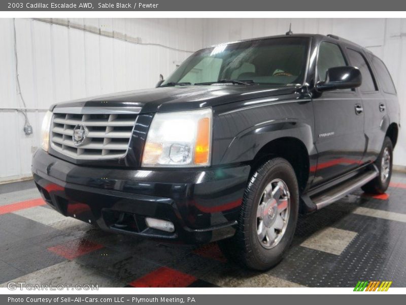 Sable Black / Pewter 2003 Cadillac Escalade AWD