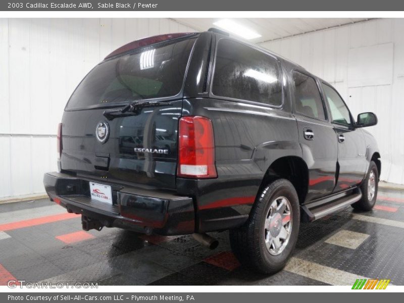 Sable Black / Pewter 2003 Cadillac Escalade AWD