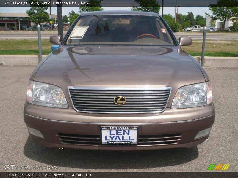 Antique Bronze Mica / Ivory 2000 Lexus LS 400