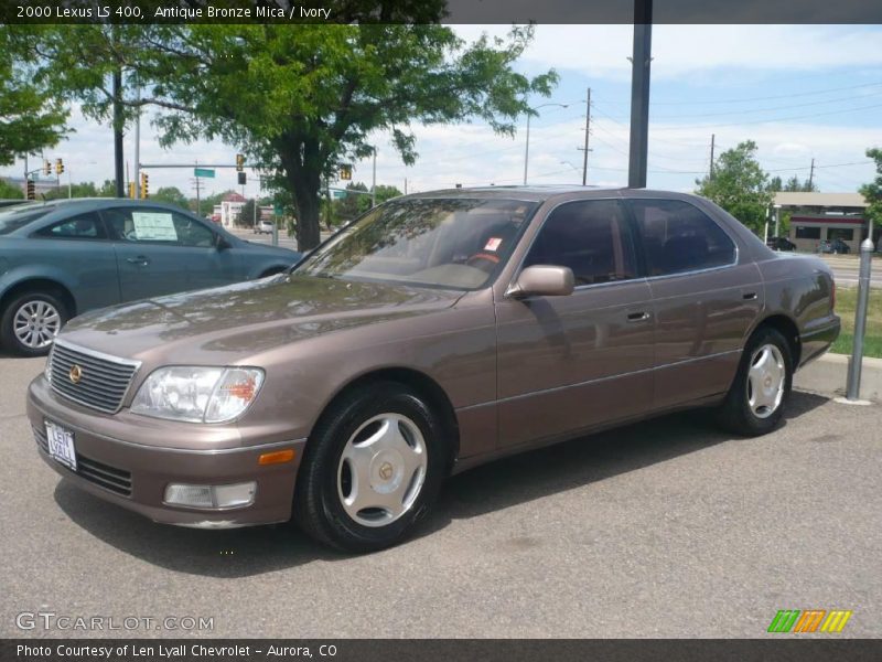 Antique Bronze Mica / Ivory 2000 Lexus LS 400