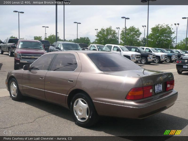 Antique Bronze Mica / Ivory 2000 Lexus LS 400