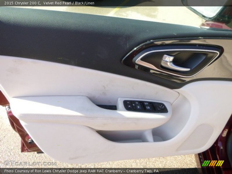Velvet Red Pearl / Black/Linen 2015 Chrysler 200 C