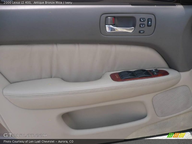 Antique Bronze Mica / Ivory 2000 Lexus LS 400