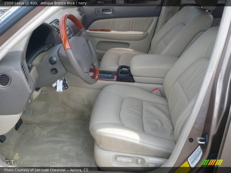 Antique Bronze Mica / Ivory 2000 Lexus LS 400