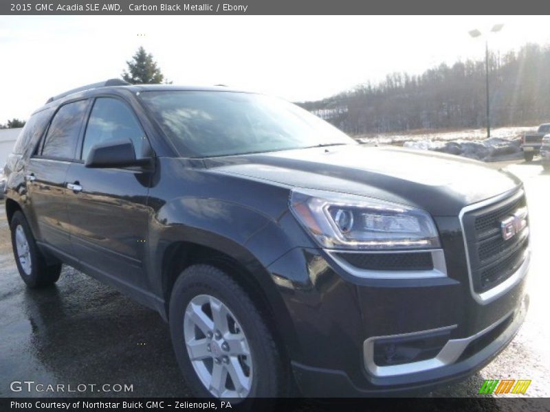 Carbon Black Metallic / Ebony 2015 GMC Acadia SLE AWD