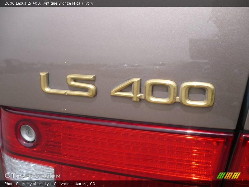 Antique Bronze Mica / Ivory 2000 Lexus LS 400