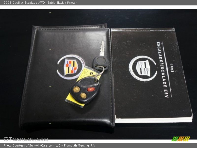 Sable Black / Pewter 2003 Cadillac Escalade AWD