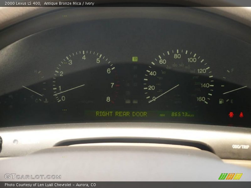 Antique Bronze Mica / Ivory 2000 Lexus LS 400