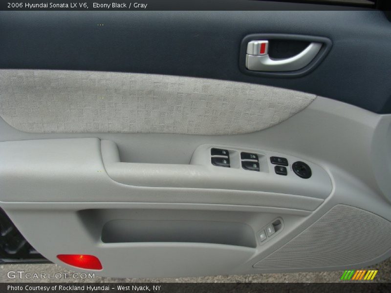 Ebony Black / Gray 2006 Hyundai Sonata LX V6