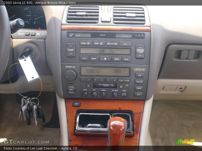 Antique Bronze Mica / Ivory 2000 Lexus LS 400