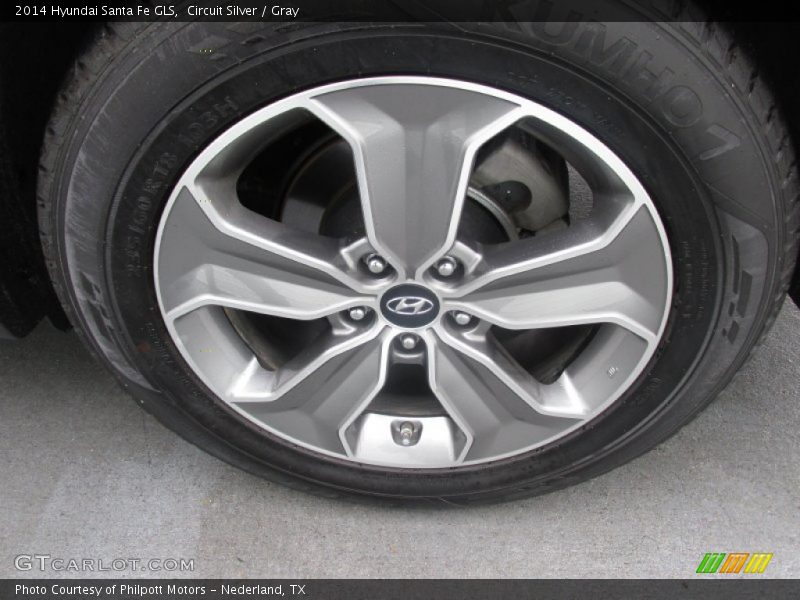 Circuit Silver / Gray 2014 Hyundai Santa Fe GLS