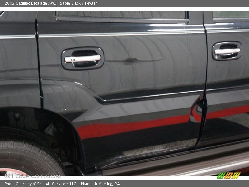 Sable Black / Pewter 2003 Cadillac Escalade AWD