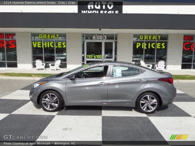 Gray / Gray 2014 Hyundai Elantra Limited Sedan