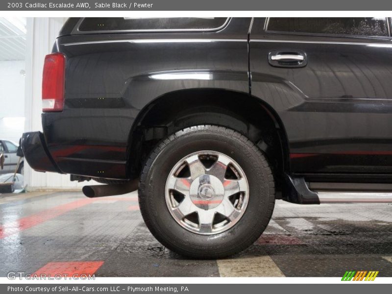 Sable Black / Pewter 2003 Cadillac Escalade AWD