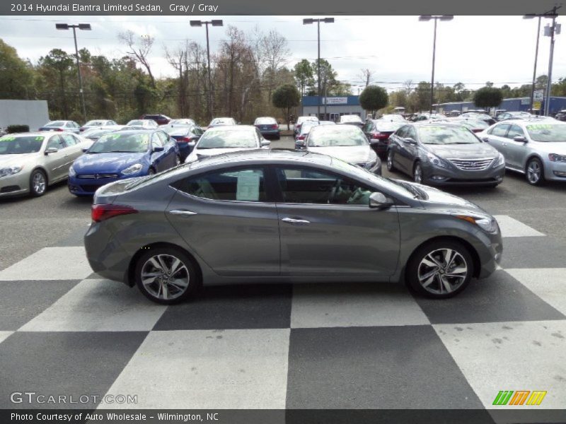 Gray / Gray 2014 Hyundai Elantra Limited Sedan