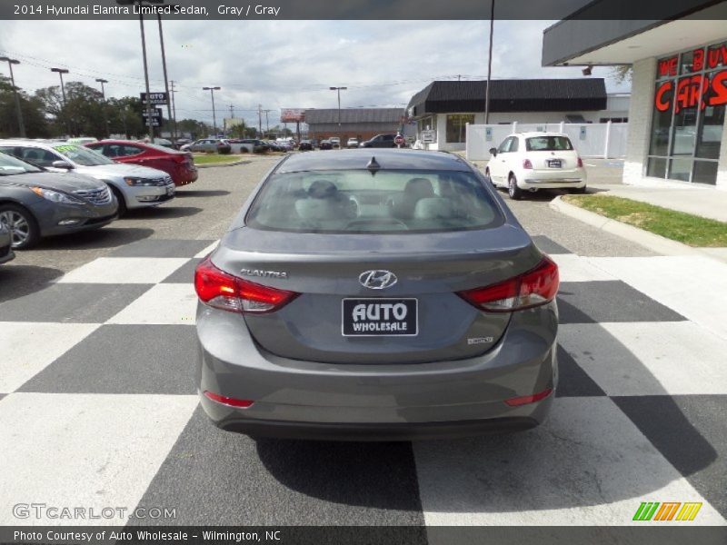 Gray / Gray 2014 Hyundai Elantra Limited Sedan