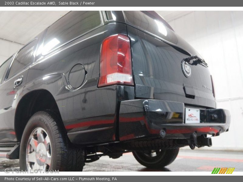 Sable Black / Pewter 2003 Cadillac Escalade AWD