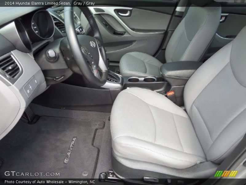 Gray / Gray 2014 Hyundai Elantra Limited Sedan