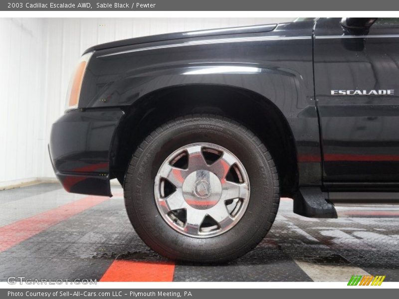 Sable Black / Pewter 2003 Cadillac Escalade AWD