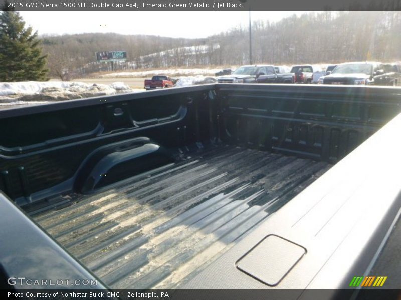 Emerald Green Metallic / Jet Black 2015 GMC Sierra 1500 SLE Double Cab 4x4