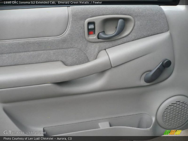 Emerald Green Metallic / Pewter 1998 GMC Sonoma SLS Extended Cab