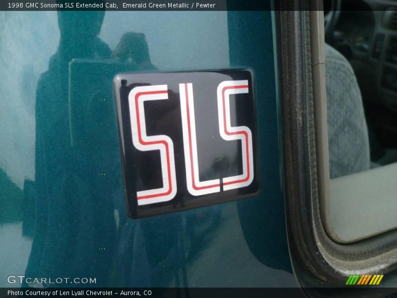 Emerald Green Metallic / Pewter 1998 GMC Sonoma SLS Extended Cab